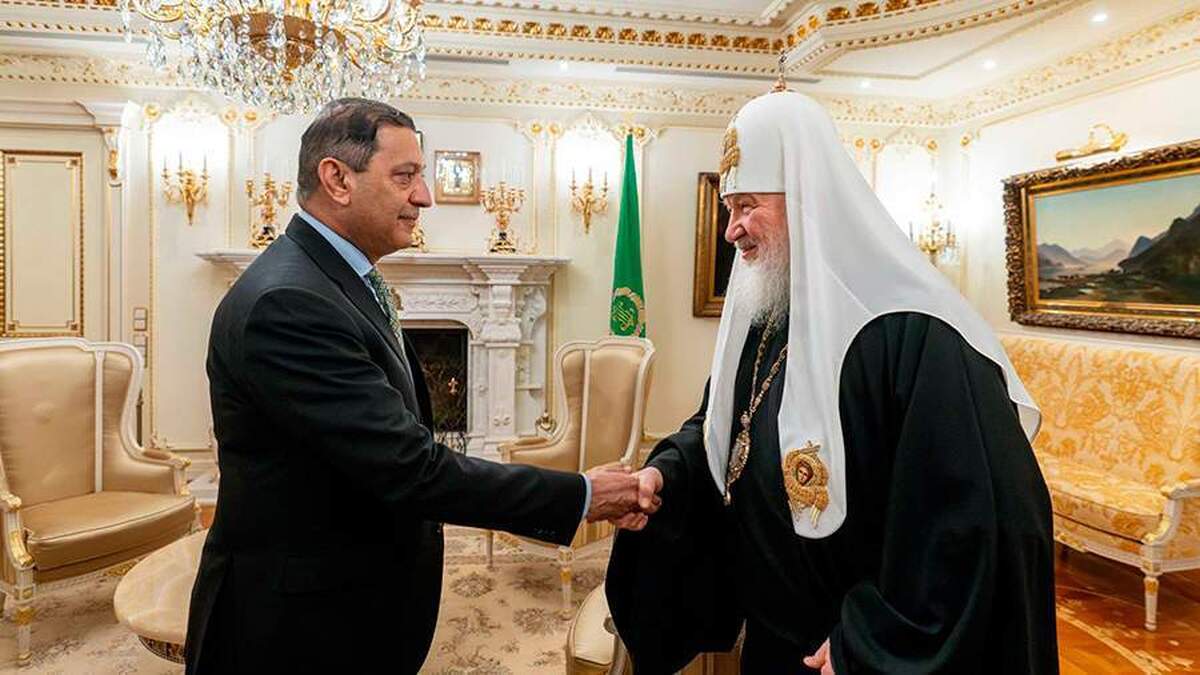 پاتریارک کریل به سفیر پاکستان در مورد اتحاد مسیحیان و مسلمانان یادآوری کرد