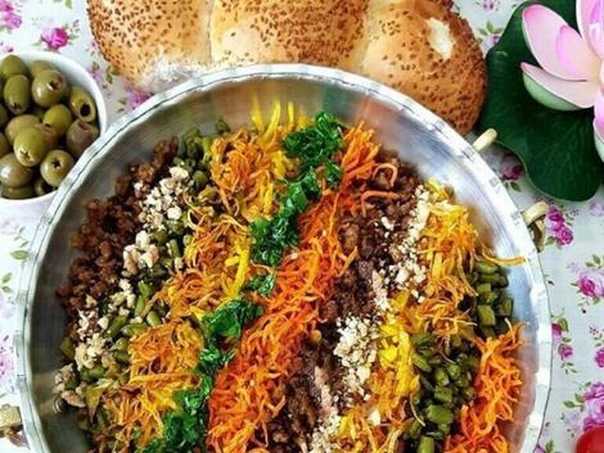 آموزش پخت خوراک قفقازی با مرغ  برای شام خانوادگی