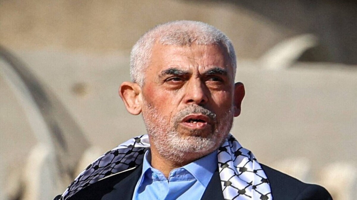 تصاویر| «سید طوفان الاقصى» بر آوار خانه سنوار