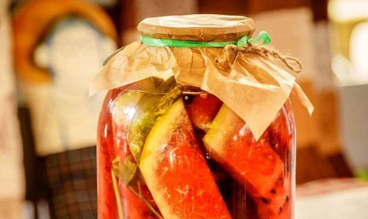 آموزش مرحله به مرحله تهیه ترشی متفاوت هندوانه