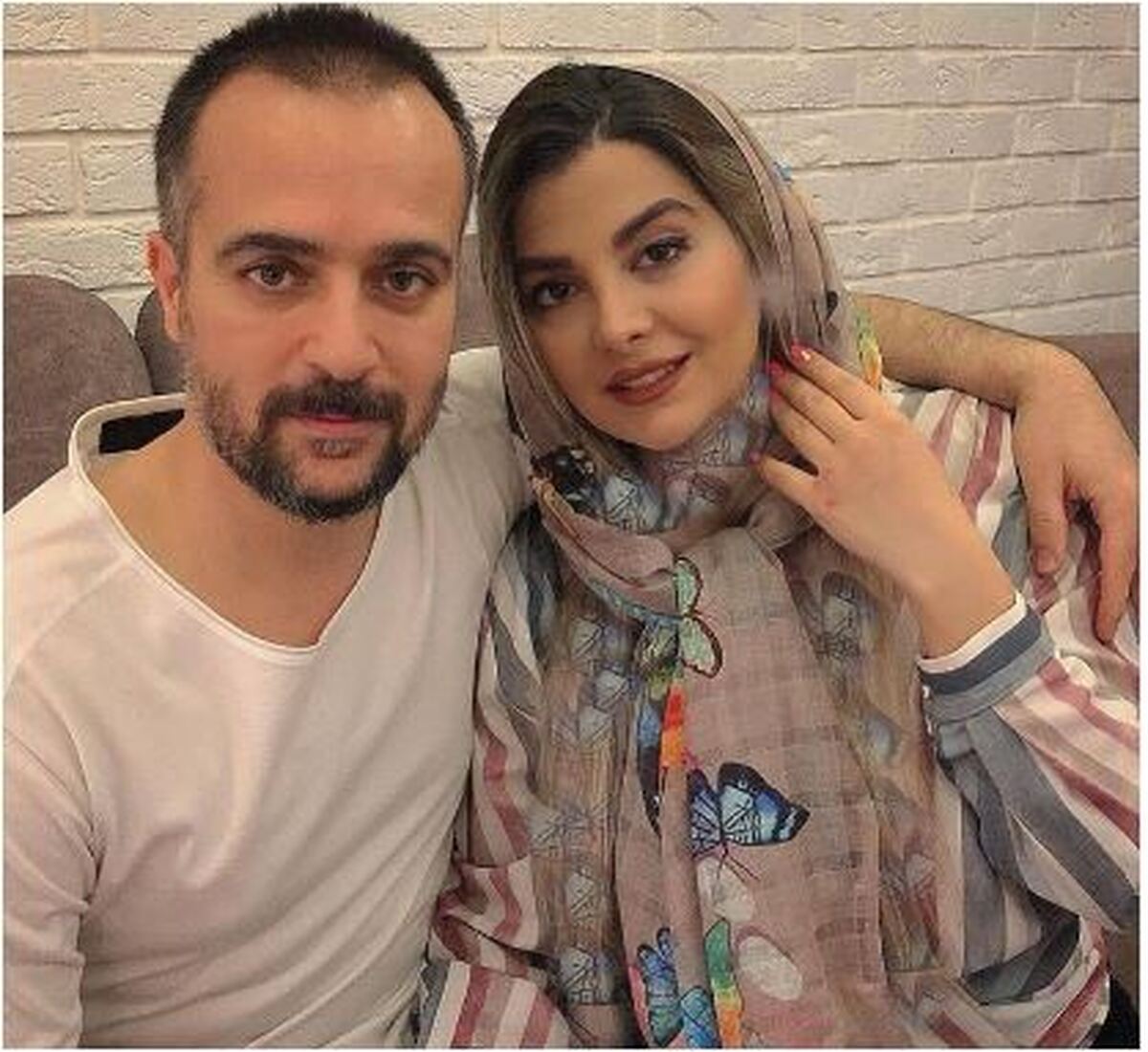 سلفی دونفره احمد مهران فر با اولین عشق زندگی اش قبل از همسرش!