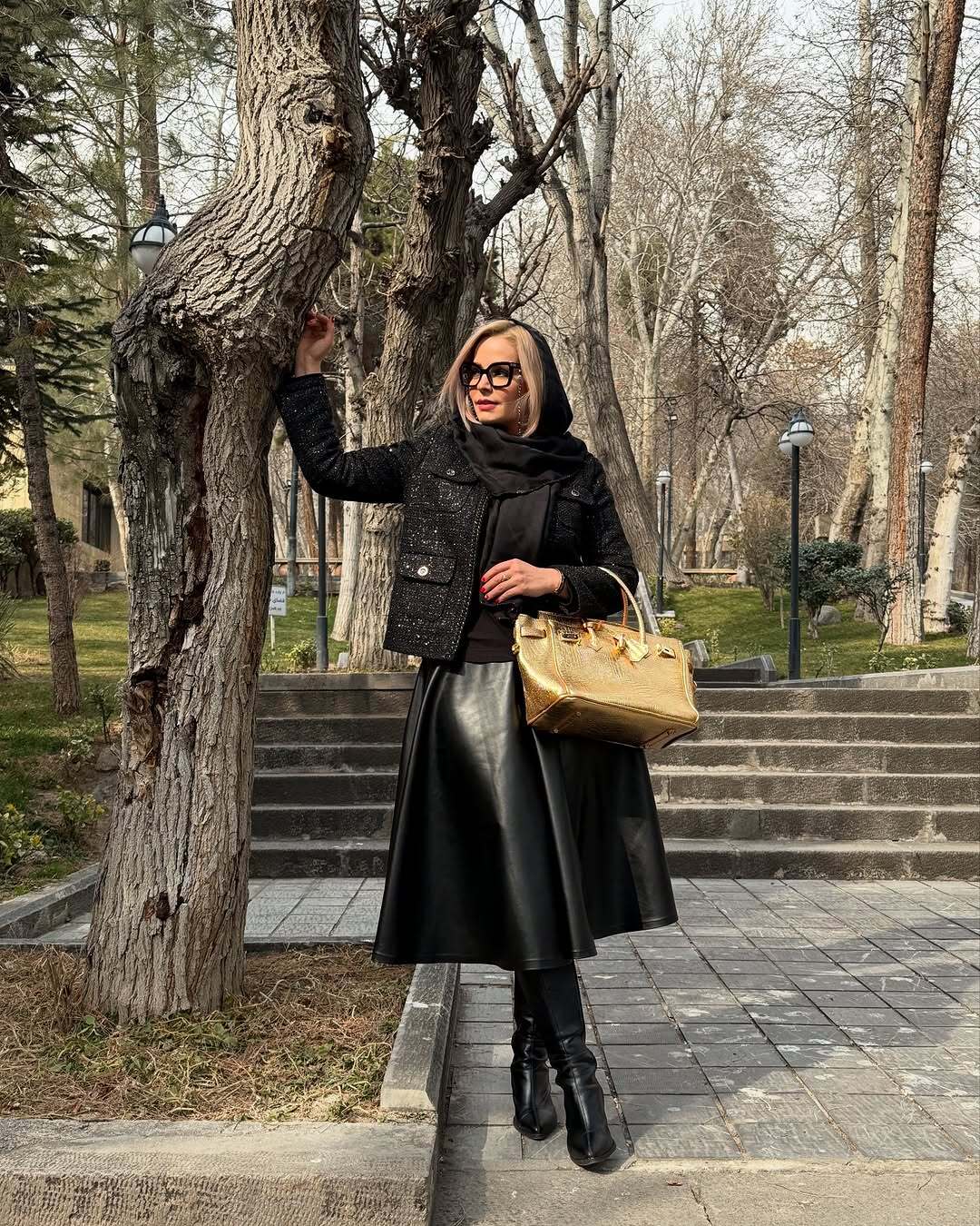 نگاهی به استایل تمام مشکی و فوق جذاب سپیده خداوردی، مخصوص عید دیدنی!