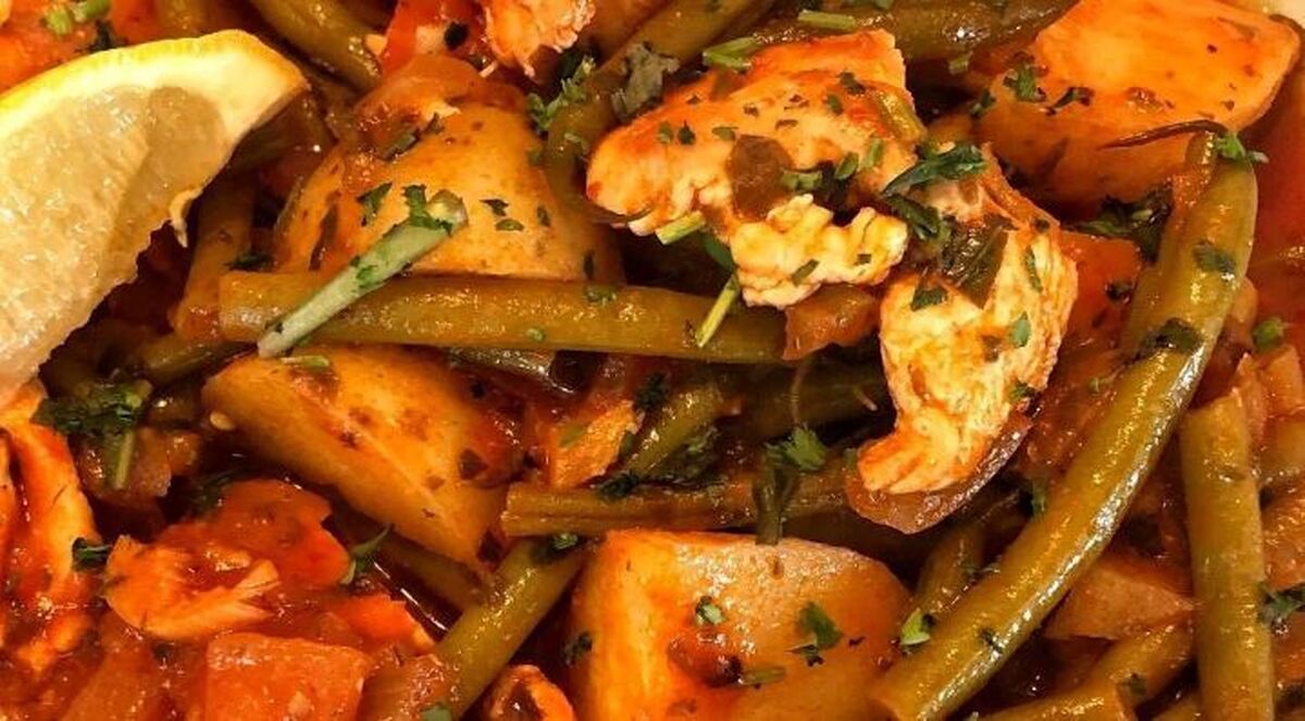 خورشت جدید قارچ و لوبیا سبز ترکیبی خوشمزه و مقوی / دستور تهیه