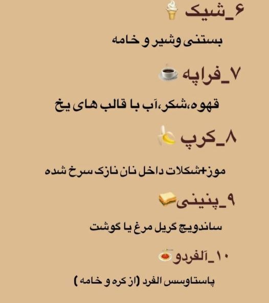 دایره‌المعارف کافه‌ها با رسم شکل!