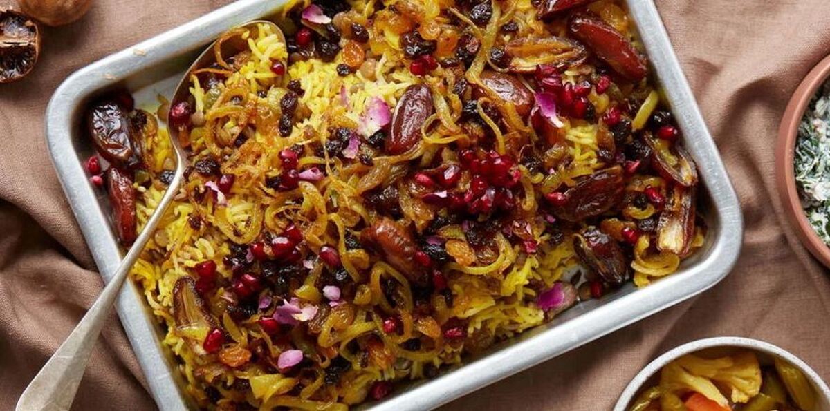 تهیه یک غذای سالم مخصوص گیاهخواران با عدس پلوی بدون گوشت