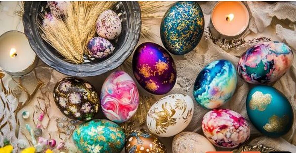 تکنیک‌های ساده و جذاب برای درست کردن تخم مرغ رنگی/به سفره هفت سین تان رنگ و رو ببخشید