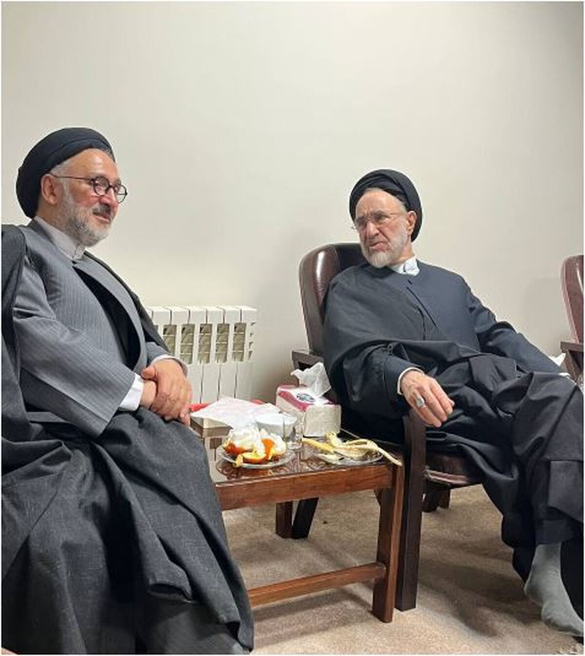 آخرین عکس منتشر شده از سید محمد خاتمی در روز‌های پایانی سال