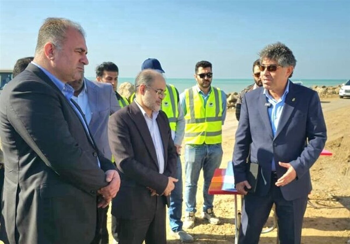 پیشرفت مطلوب فیزیکی طرح توسعه بندر گناوه