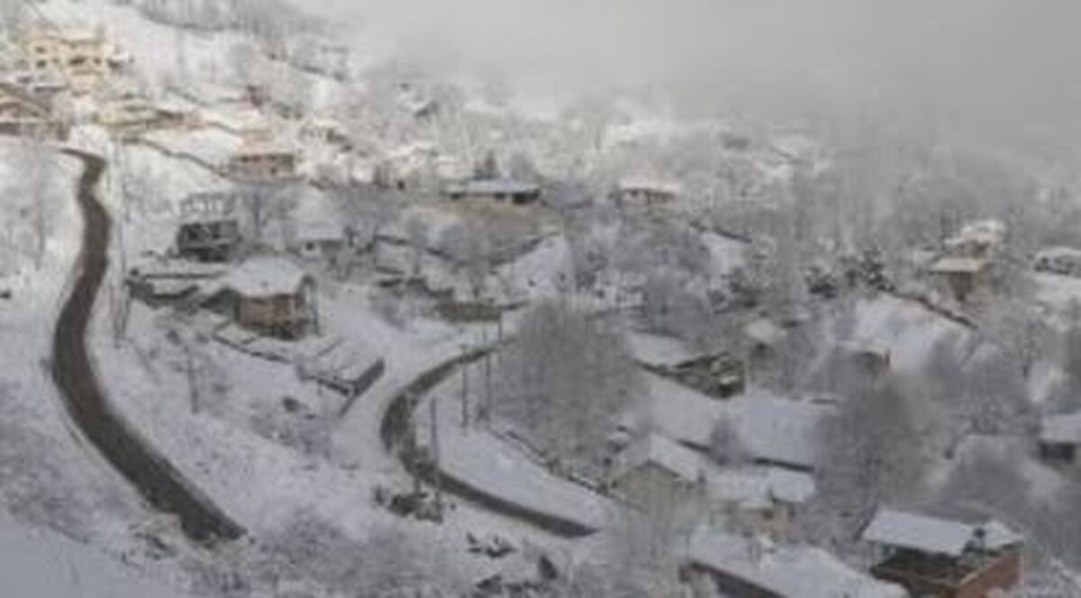 گسترش بارش سنگین برف در مازندران