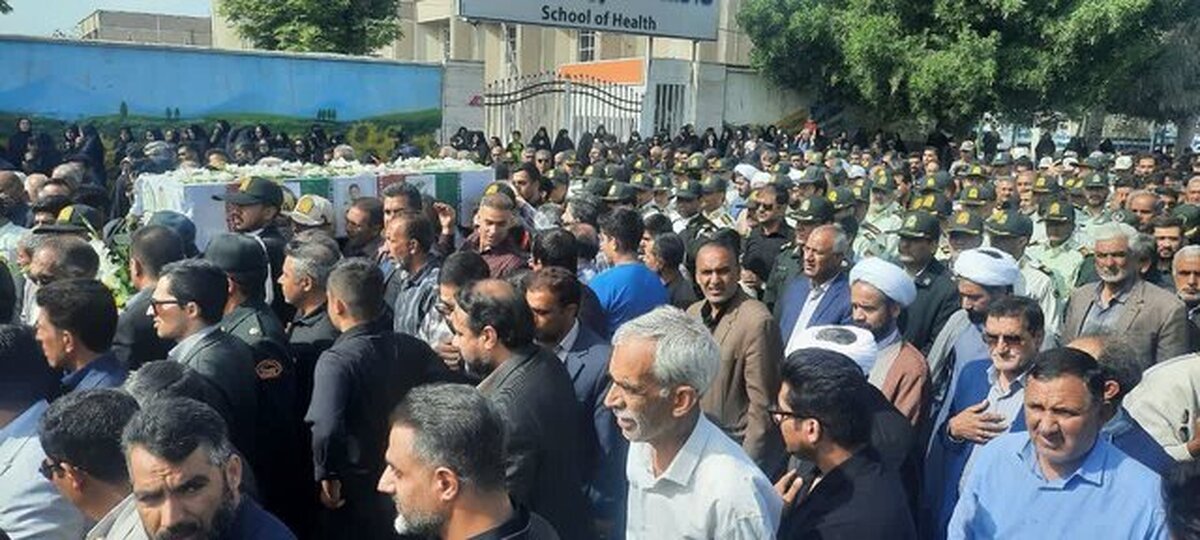 پیکر شهید زیدآبادی در جیرفت تشییع شد