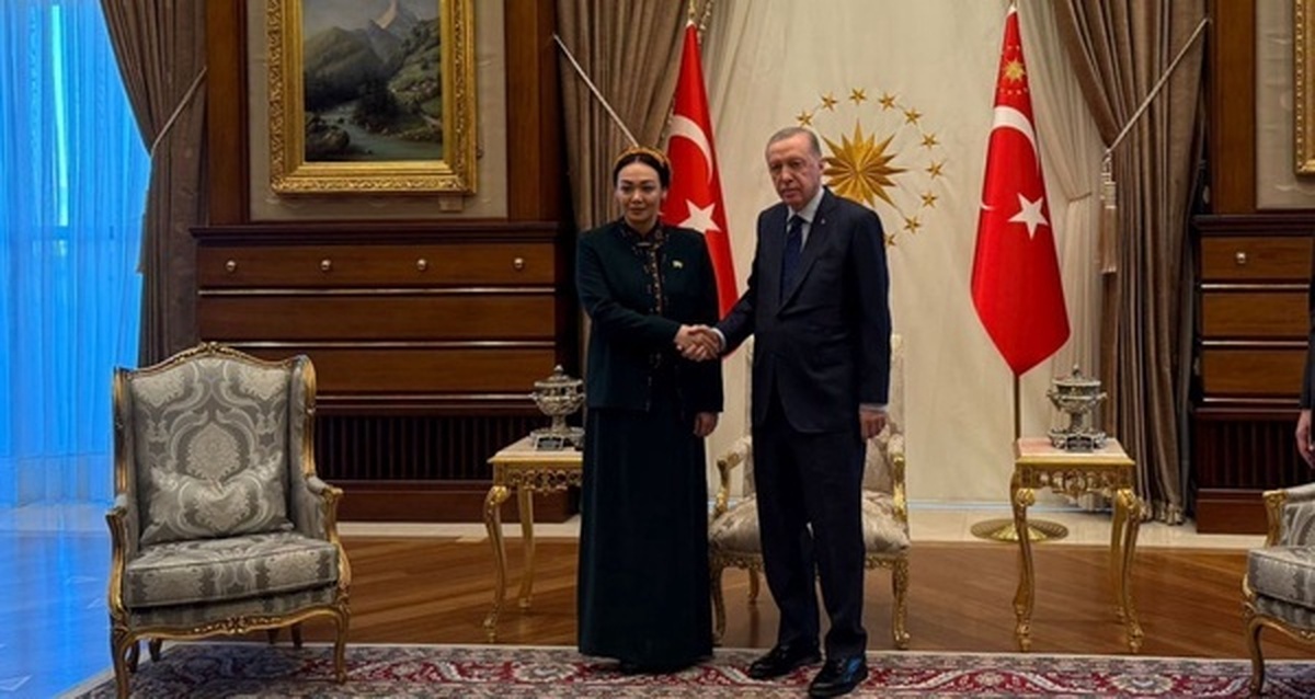 دیدار رئیس پارلمان ترکمنستان با «اردوغان»