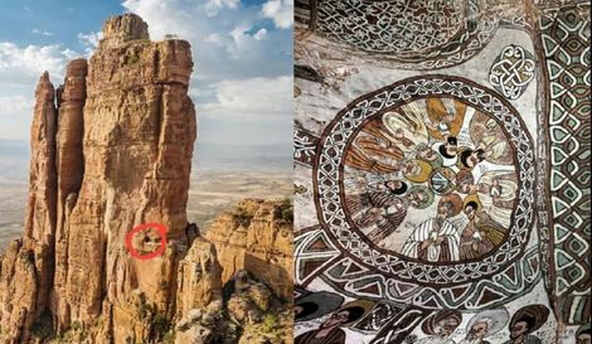 کلیسایی در دل کوه /سخت‌ترین مکان دنیا برای عبادت