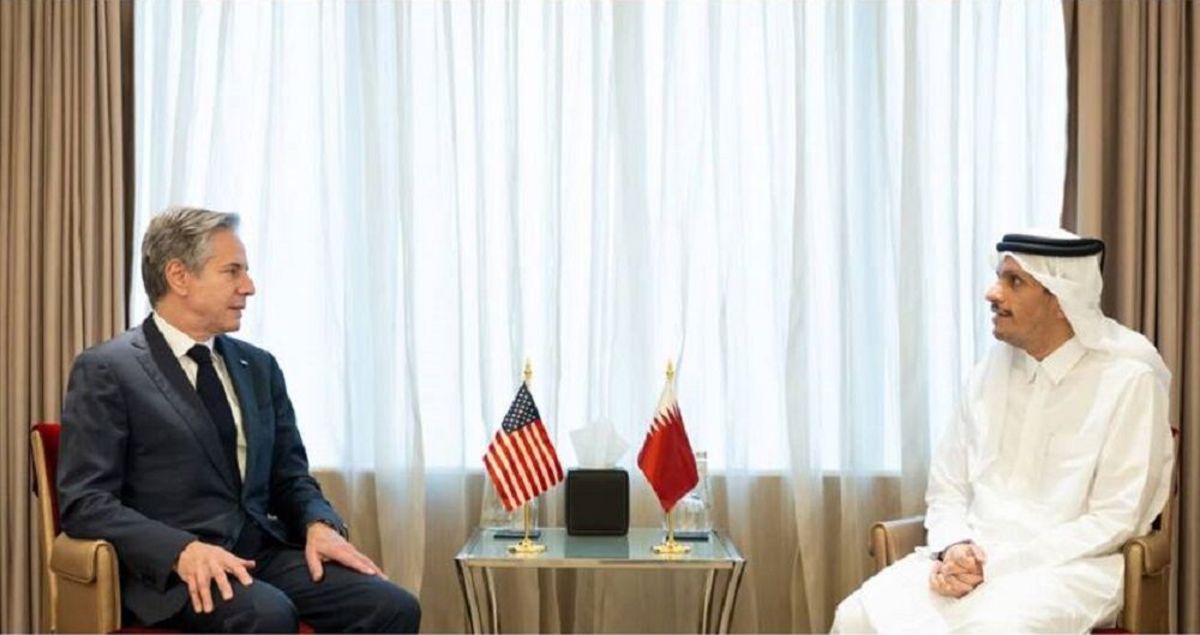 بررسی آخرین تحولات غزه در دیدار وزیران خارجه قطر و آمریکا در ریاض
