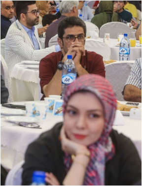 تقابل آزاده نامداری و فرزاد حسنی در یک مراسم که توجه همه رو به خودش جلب کرد+عکس/ فقط نگاه‌های فرزاد حسنی