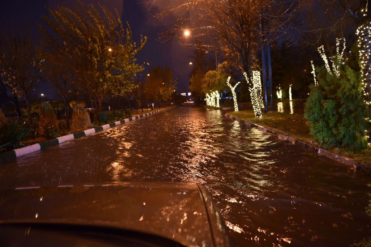 بارش شدید باران سبب جاری شدن سیلاب در البرز شد