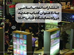 حضور انتشارات انقلاب اسلامی با ۴۰ عنوان کتاب جدید از منشورات رهبری در نمایشگاه کتاب
