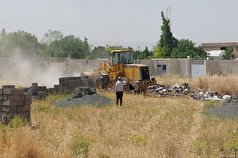 قلع و قمع ۷ بنای غیرمجاز در اراضی کشاورزی شهرستان تاکستان