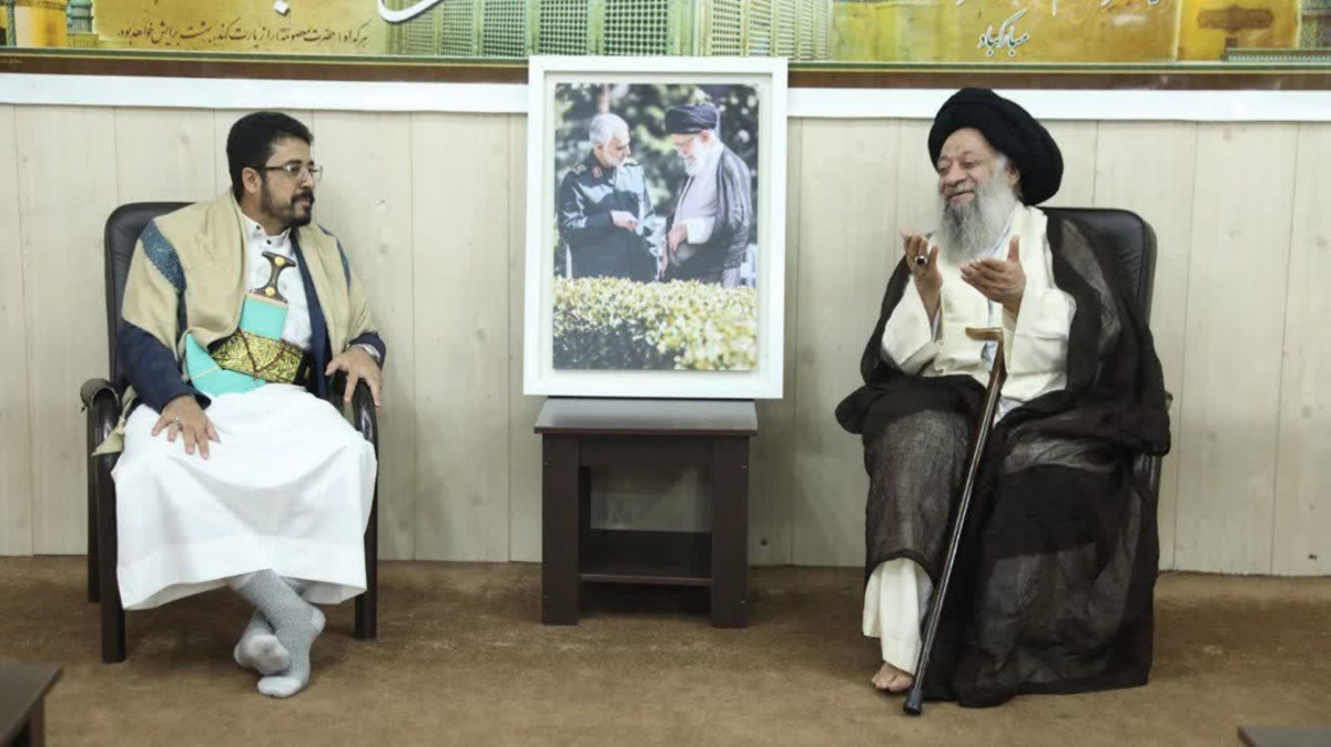 دیدار سفیر یمن با آیت‌الله موسوی جزایری