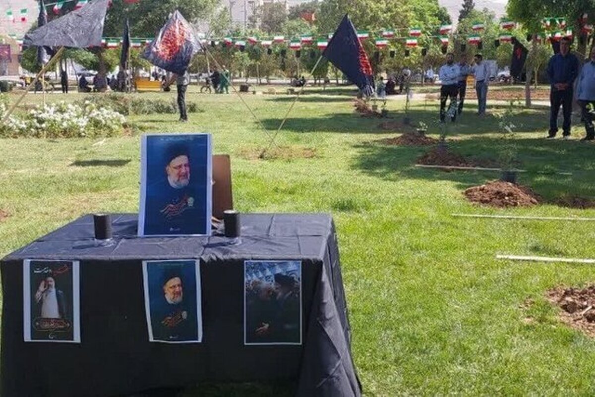 کاشت درخت‌های ارغوان به یاد رئیس جمهور شهید