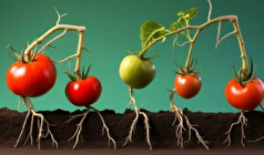 ریشه‌های گیاه گوجه‌فرنگی خبر از دنیای موازی آن میدهند!