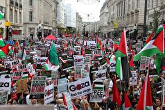 تظاهرات چشمگیر لندنی‌ها در حمایت از فلسطین