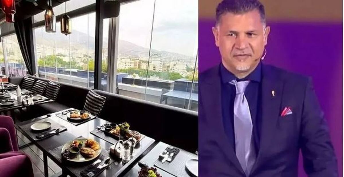 قابی جذاب از جمع هنری در رستوران لاکچری علی دایی