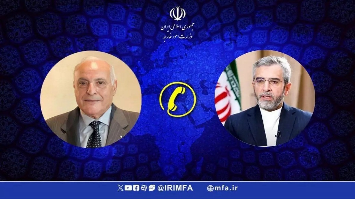 گفت‌وگوی تلفنی سرپرست وزارت امور خارجه با وزیر امور خارجه الجزایر