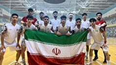 تیم ملی فوتسال ناشنوایان پرچم ایران را بالا برد