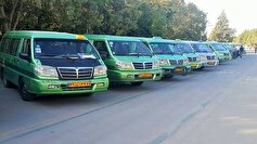 خدمات‌رسانی رایگان ۲۱۵ تاکسی ون در مراسم ارتحال حضرت امام (ره)