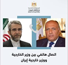 گفت‌وگوی وزیر خارجه مصر و علی‌باقری درباره بهبود روابط دوجانبه