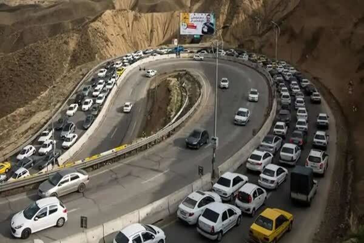 ترافیک سنگین در جاده‌های شمالی؛ یکطرفه شده چالوس از ساعت ۱۴
