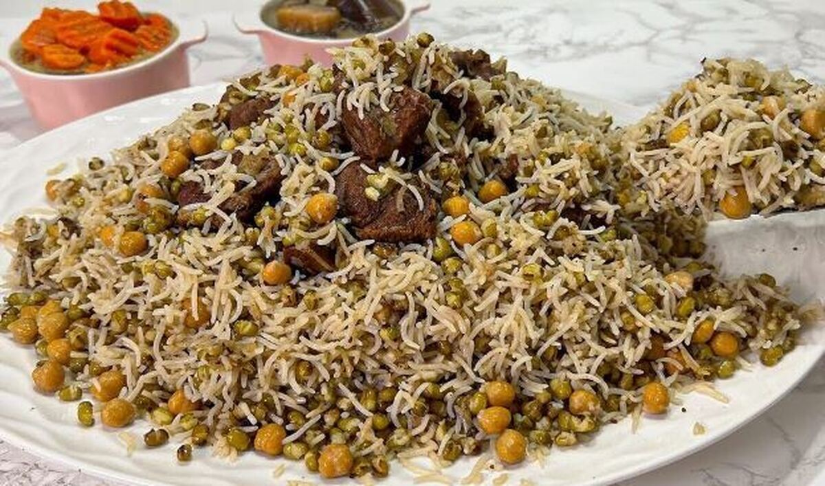 خوشمزه‌ترین پلوی مخلوط با ترکیبی از سبزیجات معطر