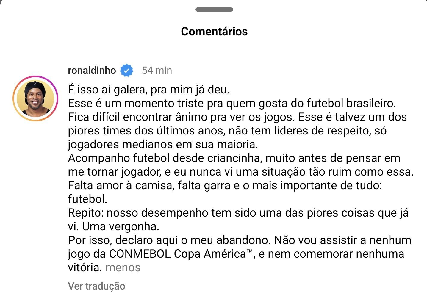شاعر فوتبال: این برزیل معمولی‌تر از هر زمان! بدون کوچکترین تعصب به کشور