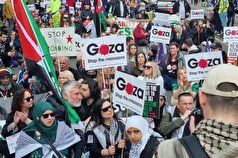 راهپیمایی هزاران شهروند اسکاتلندی و ایرلندی در حمایت از ساکنان غزه