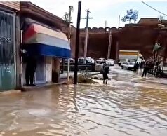 بارش شدید در روستا‌های کاشان سیلابی شد