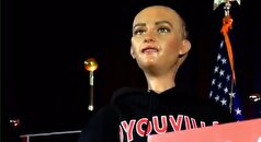سخنرانی ربات هوش مصنوعی انسان نما «سوفیا» در دانشگاهی در نیویورک