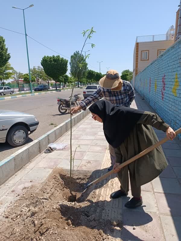 روایت معلمی که به جای گرفتن جشن تولد نهال می‌کارد