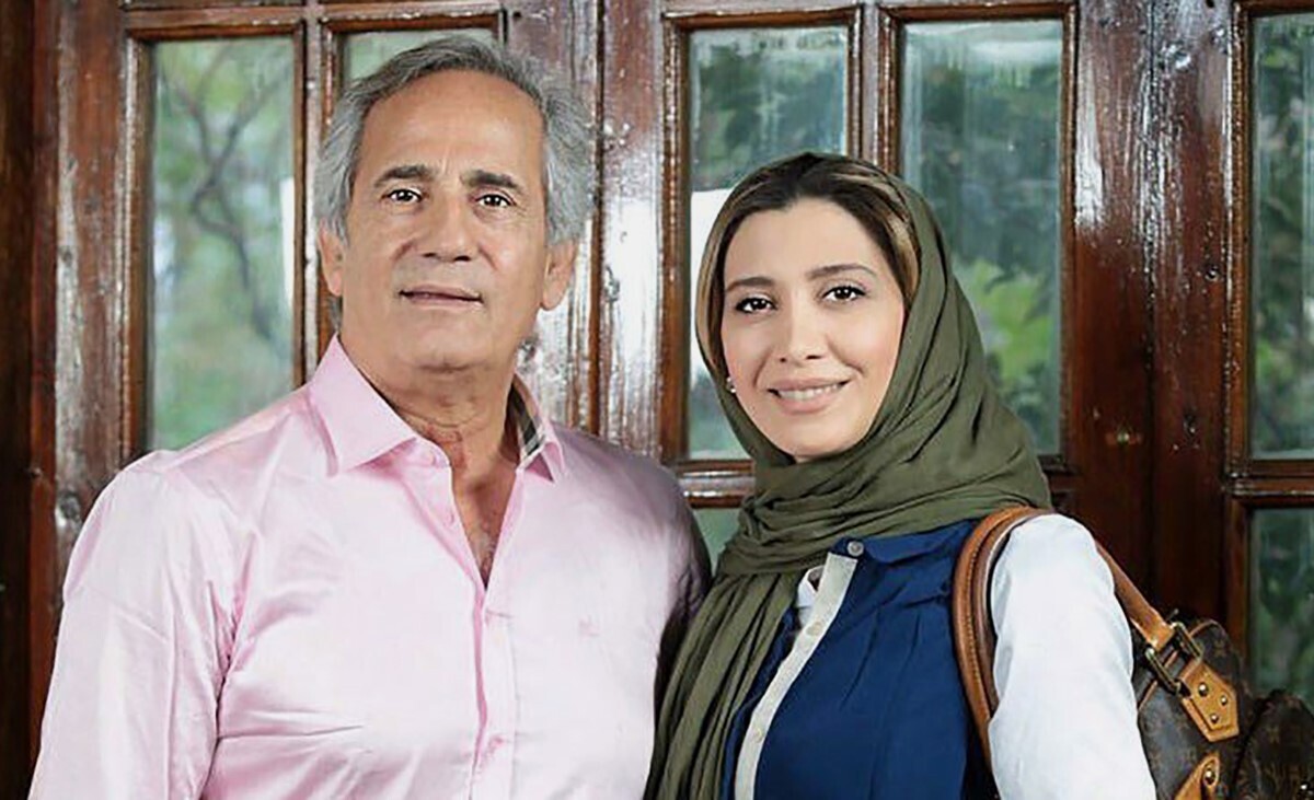 استایل جلف نیکی مظفری در کنار آقای پدر! +عکس