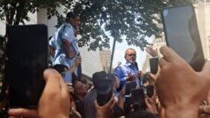 حضور مسعود پزشکیان در جمع بازاریان میدان شوش