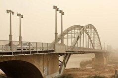 گرد و غبار در آسمان خوزستان