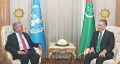 دیدار رهبر ملی ترکمنستان با دبیرکل سازمان ملل