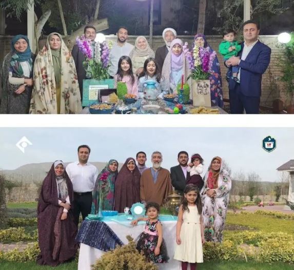 عکس/خانواده محجبه مصطفی پورمحمدی آرزوی هر مرد ایرانی!
