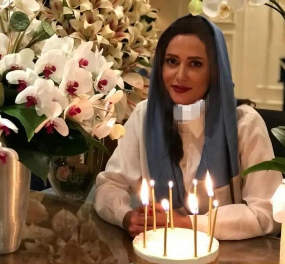جیران بانوی سینمای ایران با یک کیک تولد ساده جشن گرفت