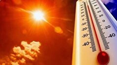 بیشینه دمای ثبت شده در ایستگاه‌های هواشناسی ایلام
