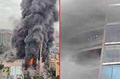 آتش‌سوزی در یک مرکز تجاری چین قربانی گرفت