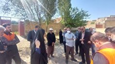 ساماندهی و بهسازی مسیر دسترسی روستای داریاب نهاوند توسط قرارگاه امام حسن مجتبی (ع)