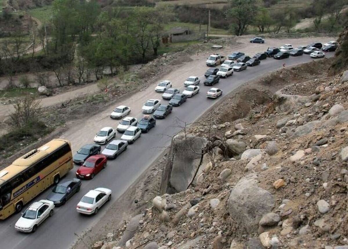 رفع اختلال در تردد خودرو‌ها در جاده هراز