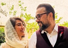 سلفی عاشقانه تازه عروس داماد سینمای ایران با چهره‌های خسته