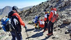 نجات دو کوهنورد در ارتفاعات قله سبلان