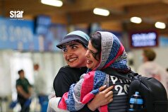 عکس| خوشحالی هانیه رستمیان بعد از صعود به فینال المپیک